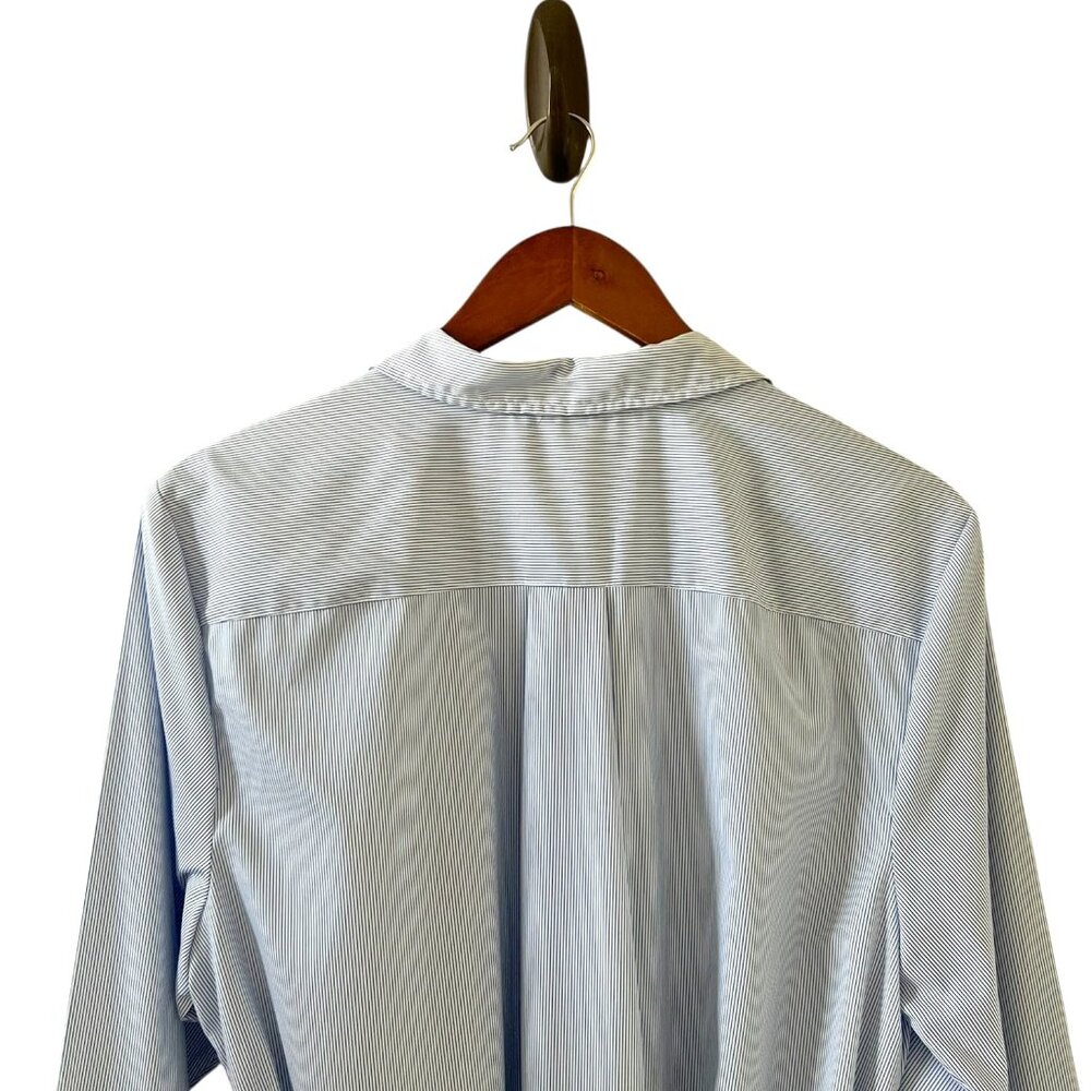Ralph Lauren Black Label Striped Cotton Broadcloth Shirtdress Size 14 - Picture 10 of 16